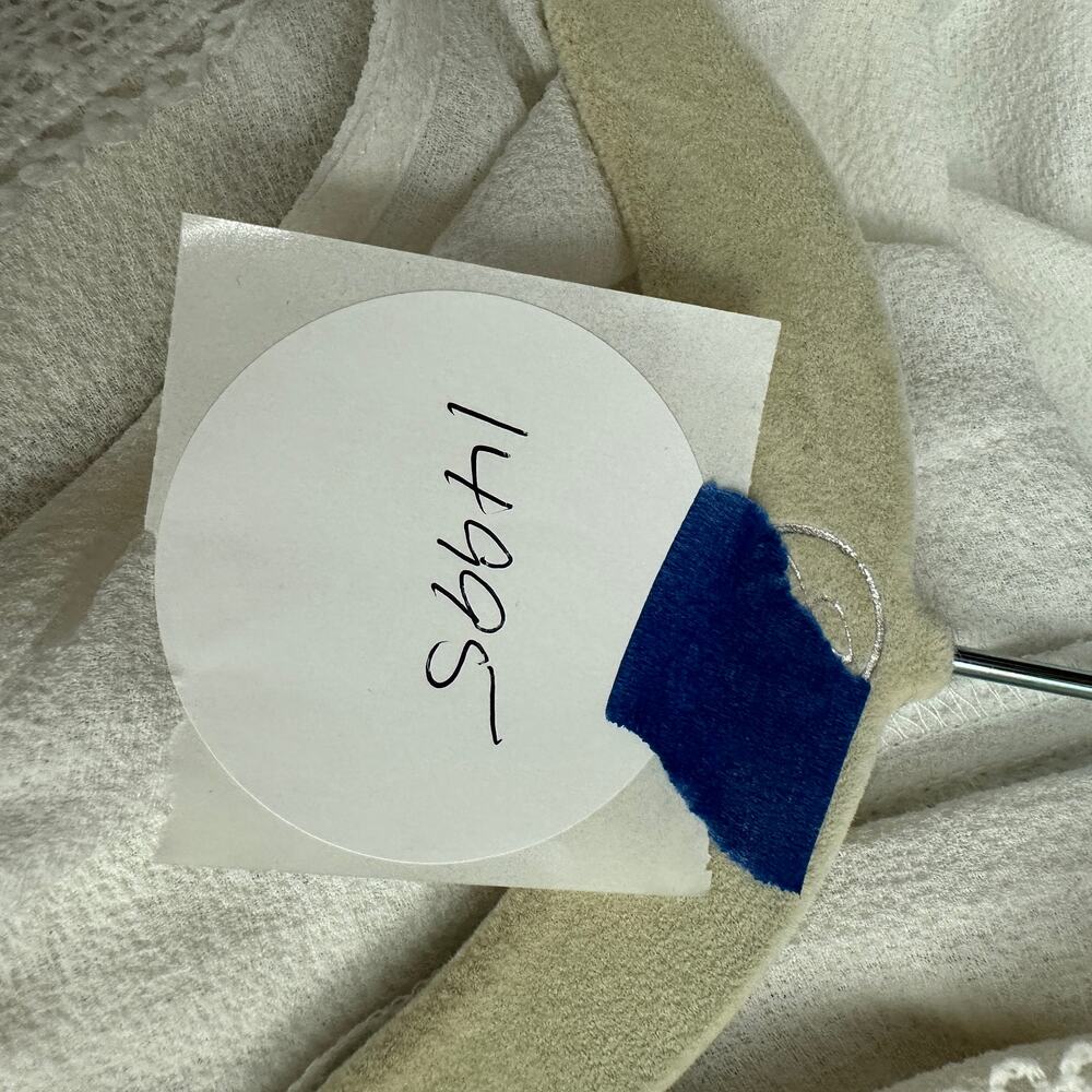 Twine & String Womens Top Size Xl White Lace Trim… - image 8